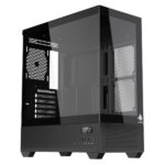 CASE EAGLE WARRIOR CG01TZRA001C MID TOWER SIN VENTILACION INCLUIDA CON VIDRIO TEMPLADO FRONTAL Y LATERAL SIN FUENTE CON PANTALLA DIGITAL