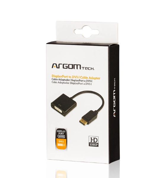 enlazanexo-0d633ff6cd712366 ADAPTADOR ARGOM DISPLAY PORT A DVI 6 PULG/15CM ARG-CB-1322 - Imagen 1
