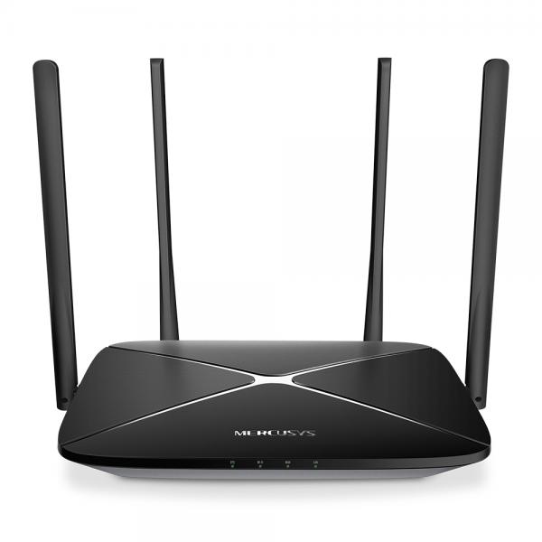 enlazanexo-0d6dcd36e6032534 ROUTER MERCUSYS AC12G DUAL BAND 1200 MBPS WIFI 5 PUERTOS WAN / LAN - Imagen 1