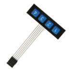 TECLADO MATRIZ TIPO MEMBRANA 1X4 4 DIGITOS