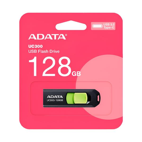 enlazanexo-257fc51af5484558 MEMORIA USB 128GB ADATA UC300 USB-C 3.2 GEN 1 ACHO-UC300-128G-RBK/GN - Imagen 1