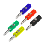 CONECTOR MACHO PLUG BANANA CON TORNILLO PLASTICO