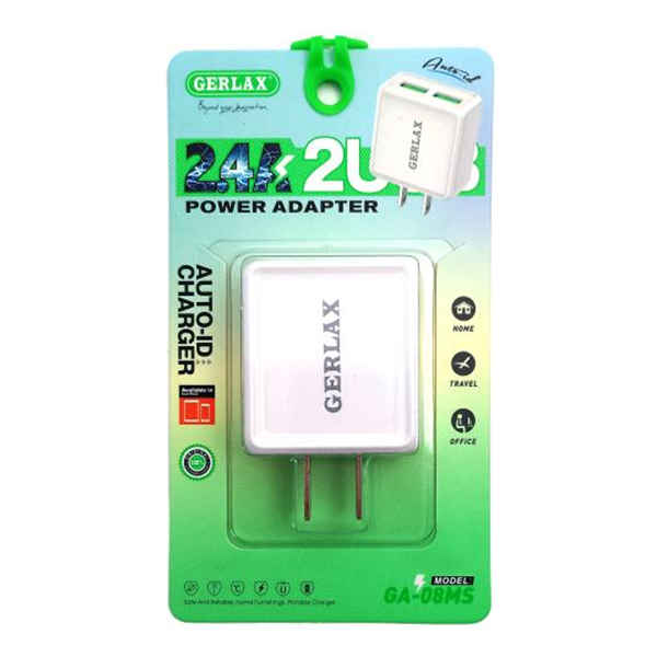 enlazanexo-368ef4455c52117e-1 CARGADOR USB CUBO 2xUSB 5VDC 2.4A GERLAX GA-08MS - Imagen 1