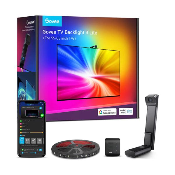 enlazanexo-37456eb7eae5719c LUCES GOVEE TV BACKLIGHT 3 55-65 PULG RGBIC WI-FI BLUETOOTH H60991D1 - Imagen 1