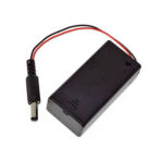 PORTA BATERIA 9V CON CONECTOR DC