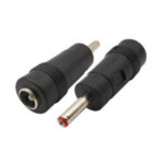 CONECTOR ADAPTADOR HEMBRA DC 2.1MM A MACHO 1.35MM