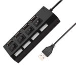 HUB USB 2.0 4 PUERTOS CON SWTICH CQT-H010