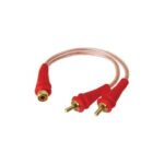 CABLE RCA TIPO Y 2 MACHO A 1 HEMBRA RCA AUDIO PIPE BMV-G-YF-2M