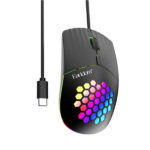 MOUSE ALAMBRICO TIPO C EARLDOM KM5 USB-C GAMING MOUSE