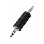 CONECTOR UNION MACHO 3.5MM ESTEREO METAL PLATEADO