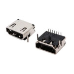 CONECTOR HEMBRA JACK HDMI CHASIS 90 GRADOS 19 PINES 3 FILAS