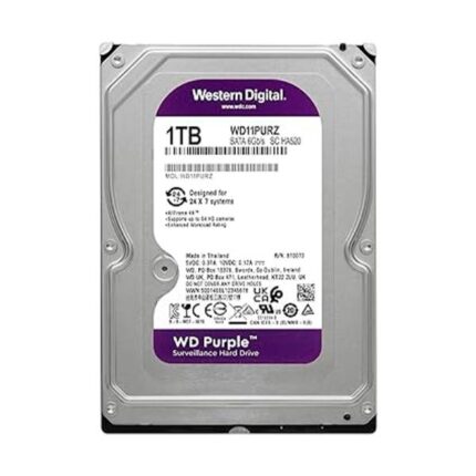 HD INTERNO 1TB WESTERN DIGITAL PURPLE WD11PURZ 3.5 PULG SATA III 5400 RPM 64MB CACHE SURVEILLANCE