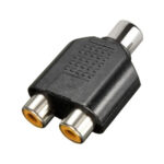 ADAPTADOR HEMBRA RCA A 2 HEMBRAS RCA PLASTICO SPLITTER
