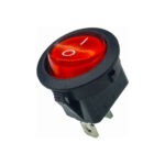 SWITCH MINI ROCKER 20A 12VDC 2PINES REDONDO KCD-102
