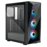 CASE RGB COOLER MASTER CMP520 MID TOWER VENTILADORES 3 DE 120MM CON FUENTE DE PODER MWE BRONZE 650 V3 SPECTRUM V3 CP520-KGNN65-SA0