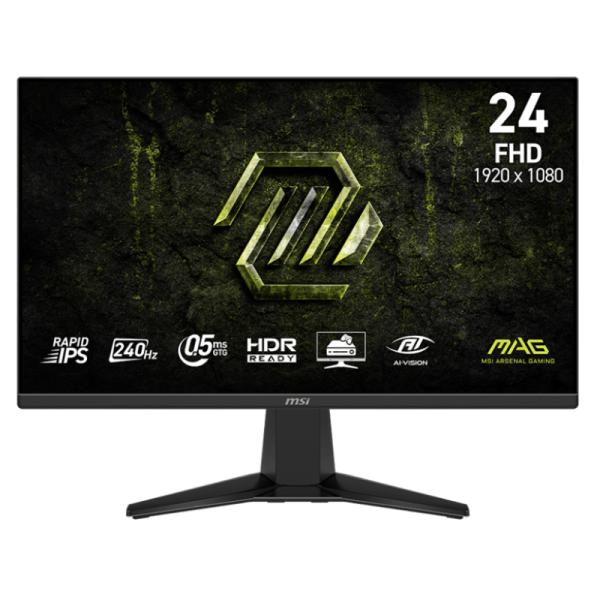 enlazanexo-a7ff60335a355bee MONITOR GAMING MSI MAG 245F X24 24 PULG PLANO 1920X1080 FHD 240 HZ IPS FREESYNC HDMI DISPLAYPORT HDR 9S6-3BC81M-004 - Imagen 1