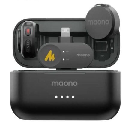 MICRÓFONO MAONO WM650 PB2 INALÁMBRICO MINI LAVALIER CON RECEPTOR LIGHTNING CANCELACIÓN DE RUIDO