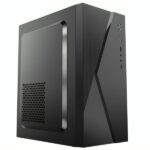 CASE CM04Q1RA001C MINI TOWER SIN VENTILACIÓN INCLUIDA CON PANEL LATERAL Y CON FUENTE DE PODER 600W