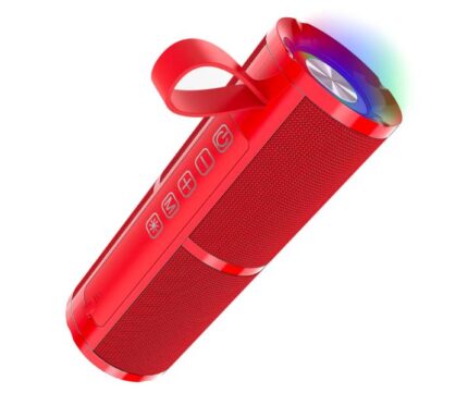Bocina inalámbrica roja Bluetooth FM USB microSD 3.5mm BOC060R