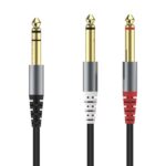 CABLE AUDIO 1/4 ESTEREO a 2 DE 1/4 MONO 1 METRO XC-S5014