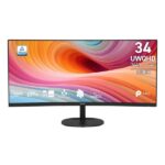 MONITOR MSI PRO MP341CQ E12 34 PULG CURVO 1500R 3440X1440 UWQHD 120 HZ PANEL VA AMD FREESYNC HDMI DISPLAYPORT 9S6-3PB2CT-082