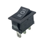 SWITCH MINI ROCKER 10A 250V 3 PINES DOBLE PASO ON-OFF-ON (SELF RETURN/MOMENTARY) KCD1-123-2