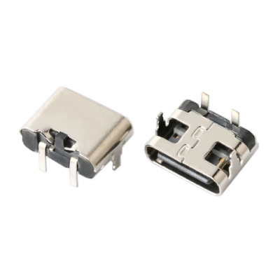 enlazanexo-cb2e364378dc0360-1 CONECTOR HEMBRA JACK USB TIPO C PARA SOLDAR EN PCB 2 PINES 90° DIP HORIZONTAL PARA PUERTO DE CARGA RAPIDA HEMBRA TIPO C - Imagen 1