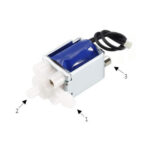 SOLENOIDE 6V DC DOS POSICIONES TRES VIAS VALVULAS DE CONTROL Y VALVULA DE DRENAJE