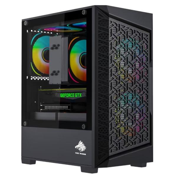 enlazanexo-d89f3178aeae7e07 CASE EAGLE WARRIOR CG09J2RA001C MINI TOWER SIN VENTILACIÓN INCLUIDA CON PANEL LATERAL - Imagen 1