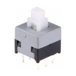 SWITCH PULSADOR TACTIL 8.5X8.5MM 6 PINES CON BLOQUEO
