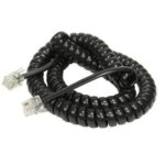 CABLE TELEFONO ESPIRAL PARA AURICULAR 4.5M MIYAKO NEGRO KR-209-15