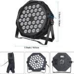LUZ PAR 36 LED 110/220V , RITMICA, CONTROL REMOTO