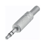 CONECTOR MACHO PLUG 3.5MM ESTEREO METAL