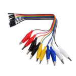 CABLE PARA PUENTES JUMPER HEMBRA DUPONT PINZA LAGARTO 10 LINEAS 20CM OKY0262-2