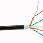 CABLE UTP CAT6 PARA EXTERIORES COLOR NEGRO VENTA POR METRO
