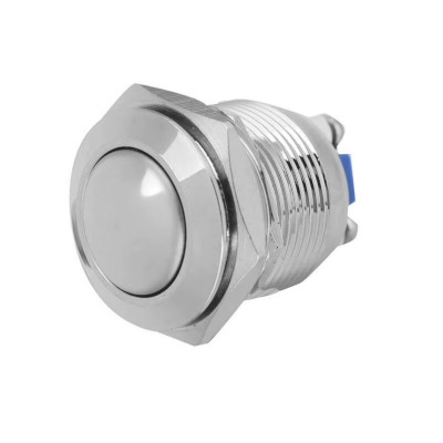 enlazanexo-f549bb9bbe7ad5c7-1 SWITCH PULSADOR METALICO CABEZA REDONDA 19MM SPST N.O 2A 250V - Imagen 1