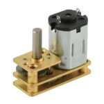MOTOR REDUCTOR N20 6VDC 100RPM EJE EN AGULO