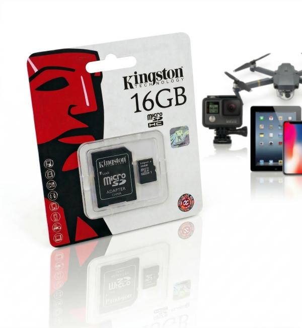 enlazanexo-f63ee70e6279b65e-1 Memoria MicroSD 16GB Kingston Tarjeta de Memoria para Celular Cámara - Imagen 1