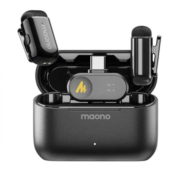 enlazanexo-faaaa00a04c4ec00 MICRÓFONO MAONO WM622 PC2 INALÁMBRICO LAVALIER CON RECEPTOR USB-C CANCELACIÓN DE RUIDO - Imagen 1
